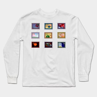 Fanfic Trope Postage Stamps Long Sleeve T-Shirt
